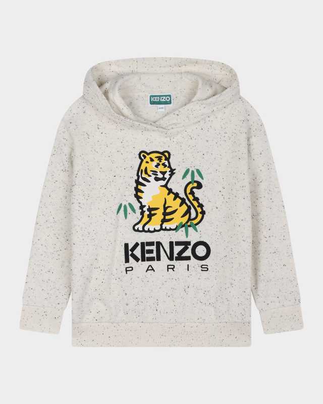 Kid's Logo Embroidered Hooded Sweatshirt, Size 2-5